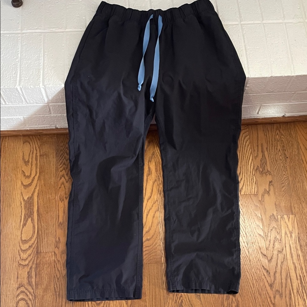 Large Medelita Black Classic Scrub Pants